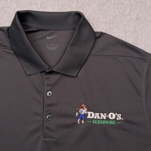 Nike Dri-Fit Micro‎ Pique 2.0 Polo Shirt Men's Large Gray Golf Dan-O's Seasoning